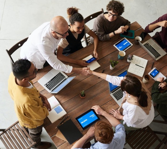 photo of people doing handshakes
